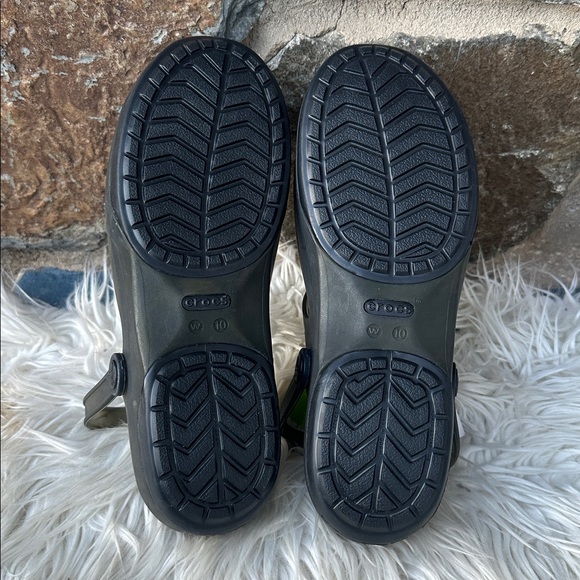 NWT Crocs Carlie Cutout Clog Black Mary Jane Comfort Shoes Women’s 10 - Picture 6 of 7